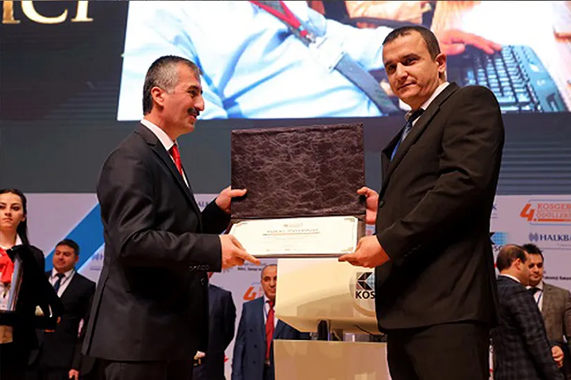 Entrepreneurship award given to Mr. AYÇİÇEK