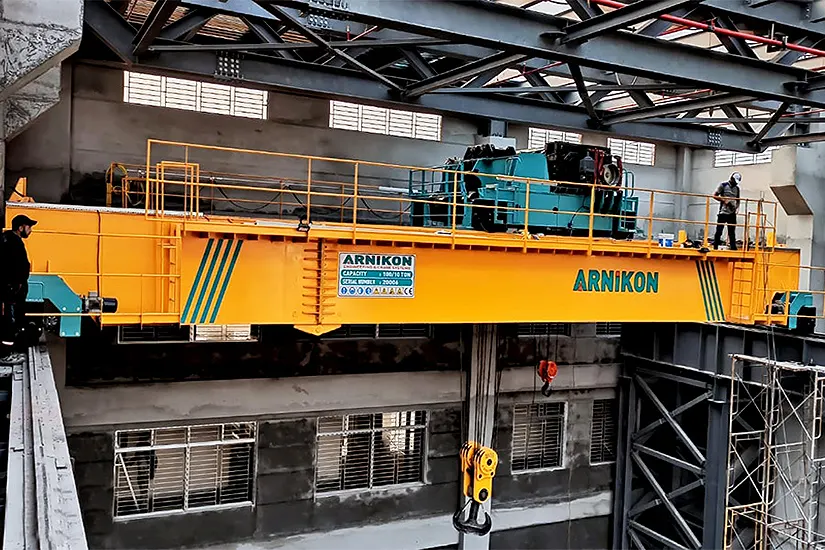 100 ton Capacity Overhead Crane Installation is done